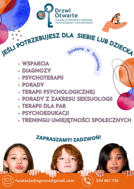 Informacja o  możliwości przeprowadzenia  specjalistycznej diagnozy Spektrum Autyzmu  i  Diagnozy  ADD