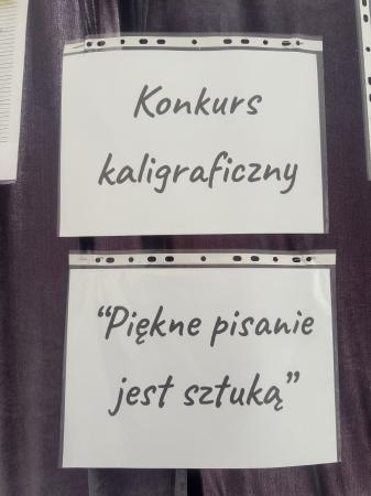Konkurs kaligraficzny „Piękne pisanie jest sztuką”.